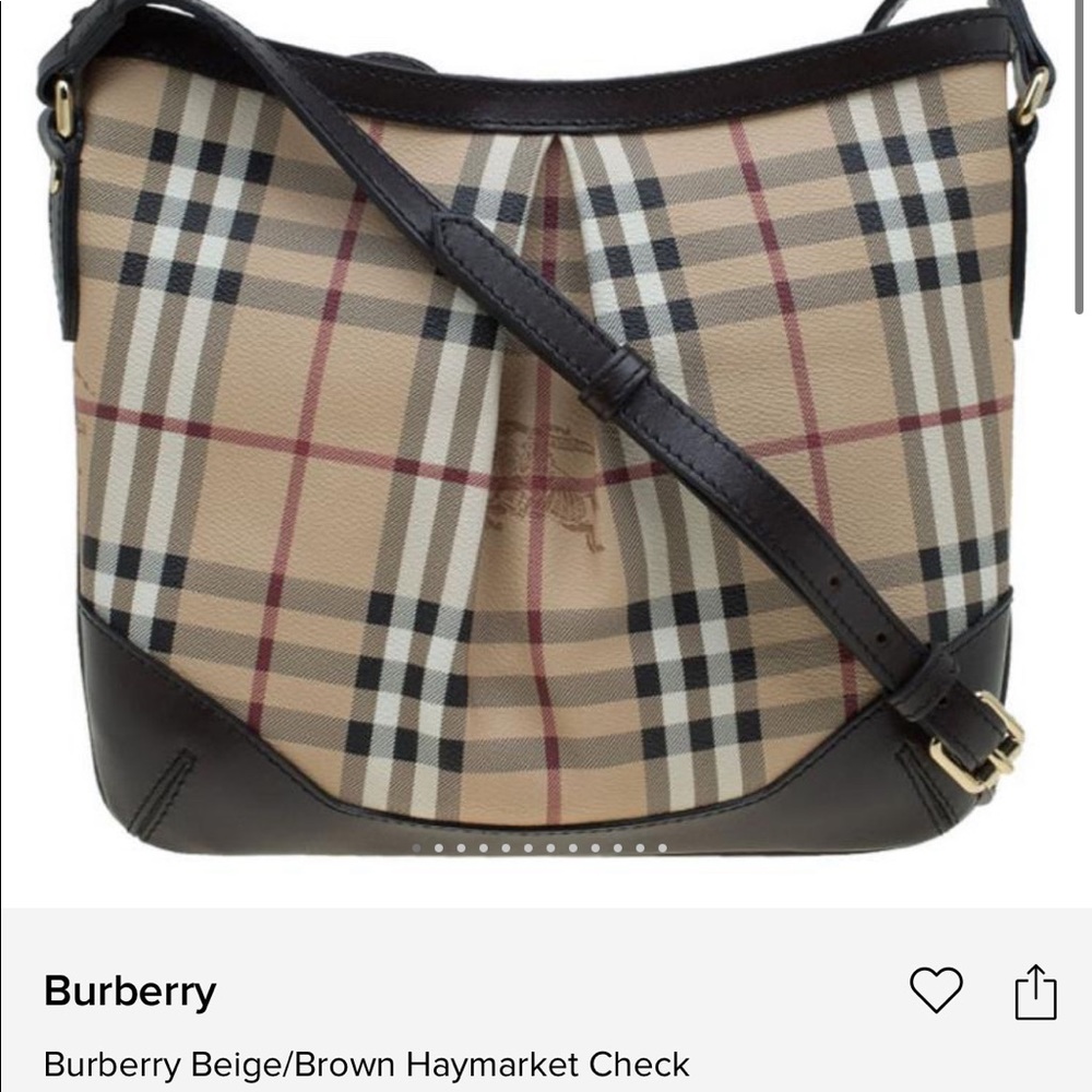 Burberry Haymarket Check Hartham Crossbody Bag